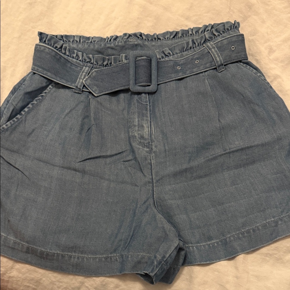 Vineyard Vines High Waist Blue Denim Shorts